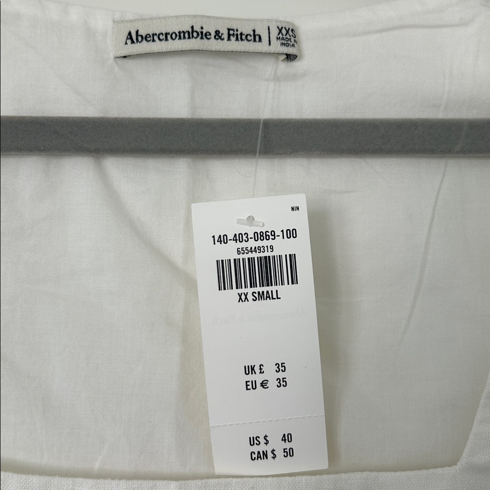 Abercrombie & Fitch White Linen Sleeveless Top - Picture 2 of 5